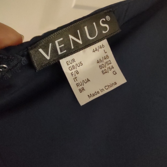 VENUS Navy Long Sleeve Dress. Size L - Picture 7 of 13